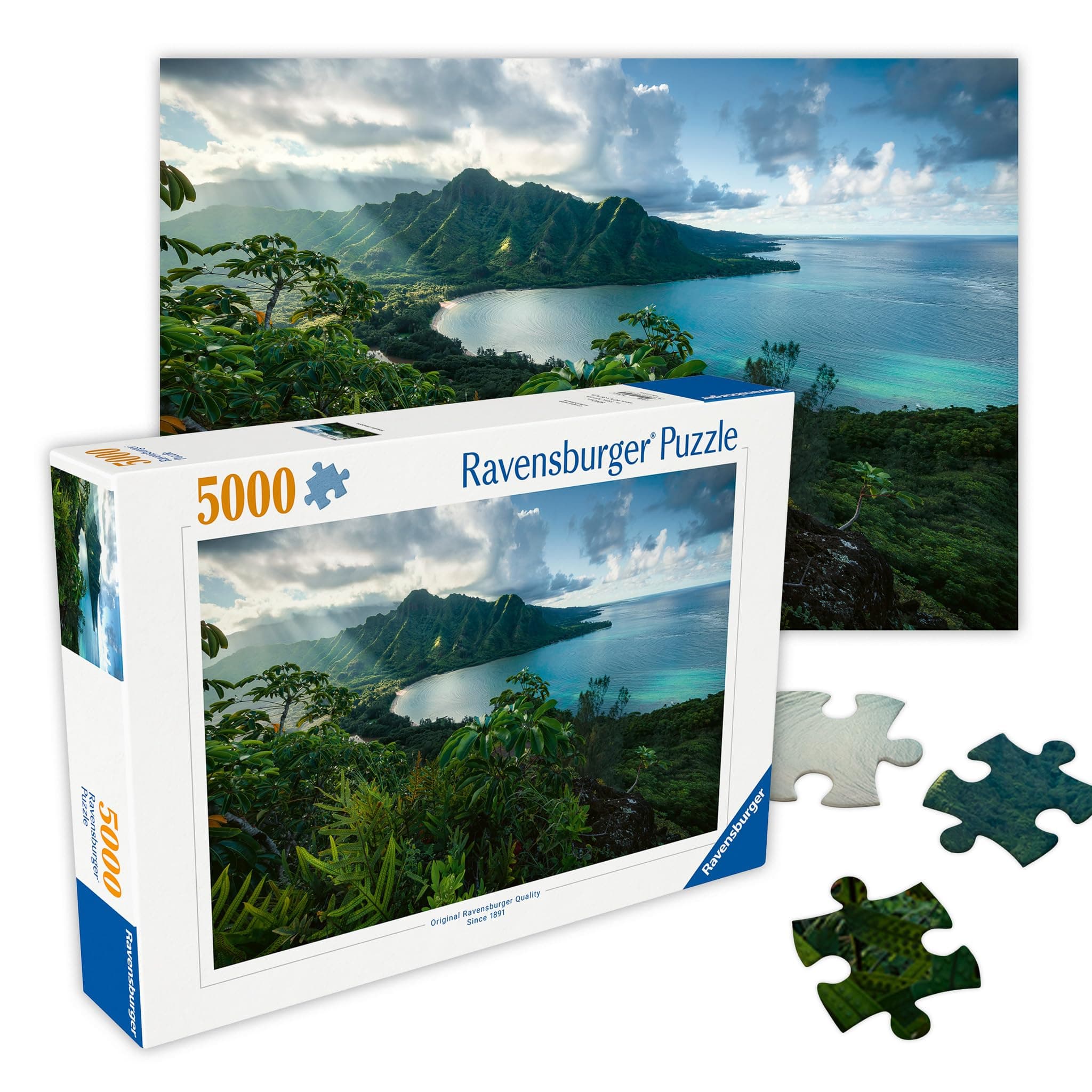 Пъзел Ravensburger 5000 ел. - Гледка от Хавай