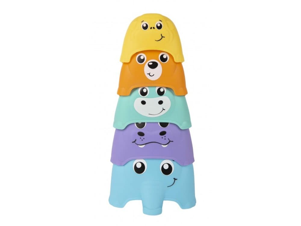 Активна играчка кула от купички и животни Playgro, 12-36м