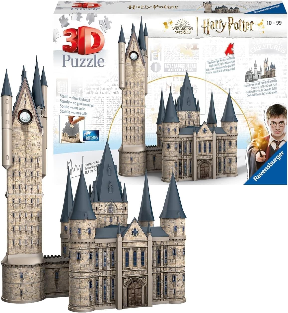 3D Пъзел Ravensburger 540 ел. - Замъкът Хогуортс: Астрономическа кула