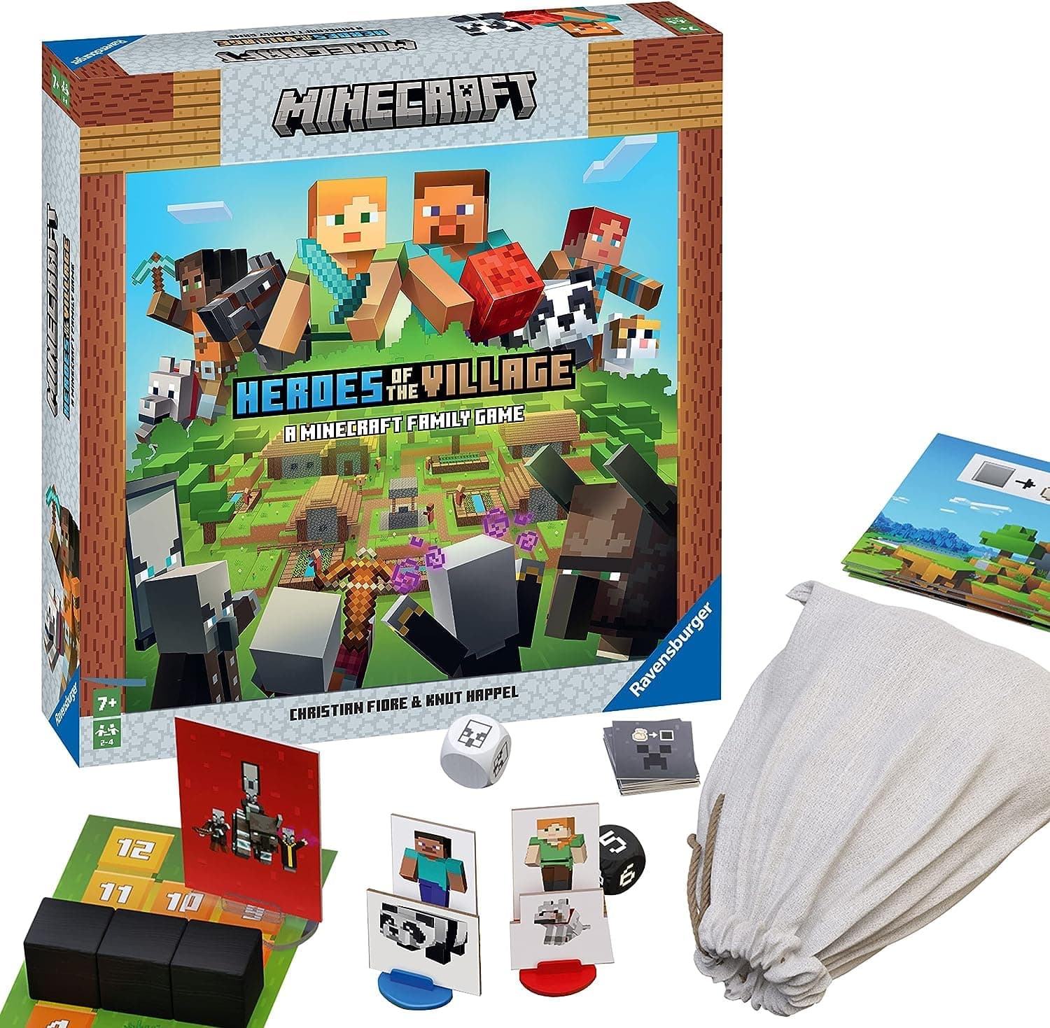 Настолна игра Ravensburger - Minecraft: Героите на селото