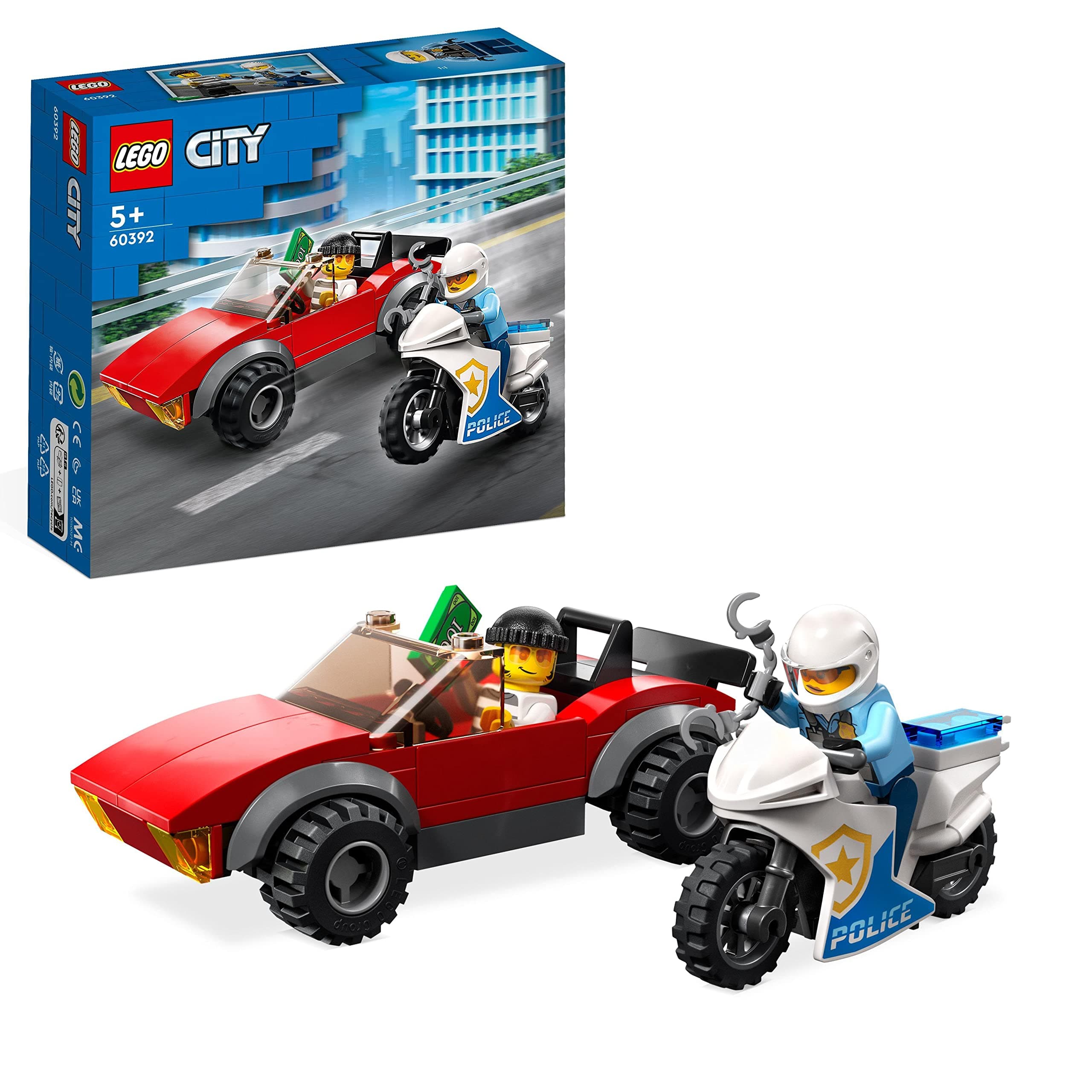 LEGO® City Police 60392 - Преследване с полицейски мотоциклет