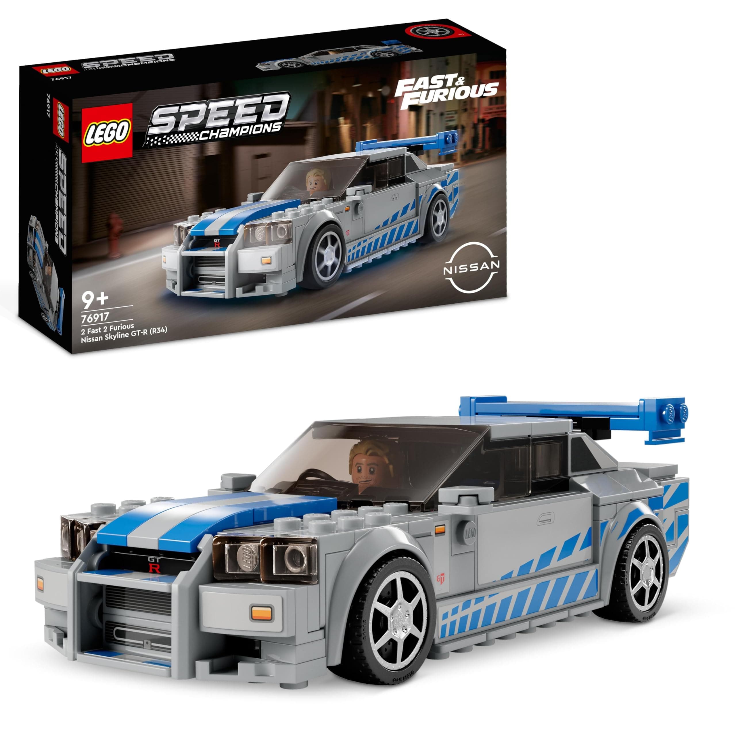 LEGO® Speed Champions 76917 - „Бързи и яростни 2“ Nissan Skyline GT-R (R34)