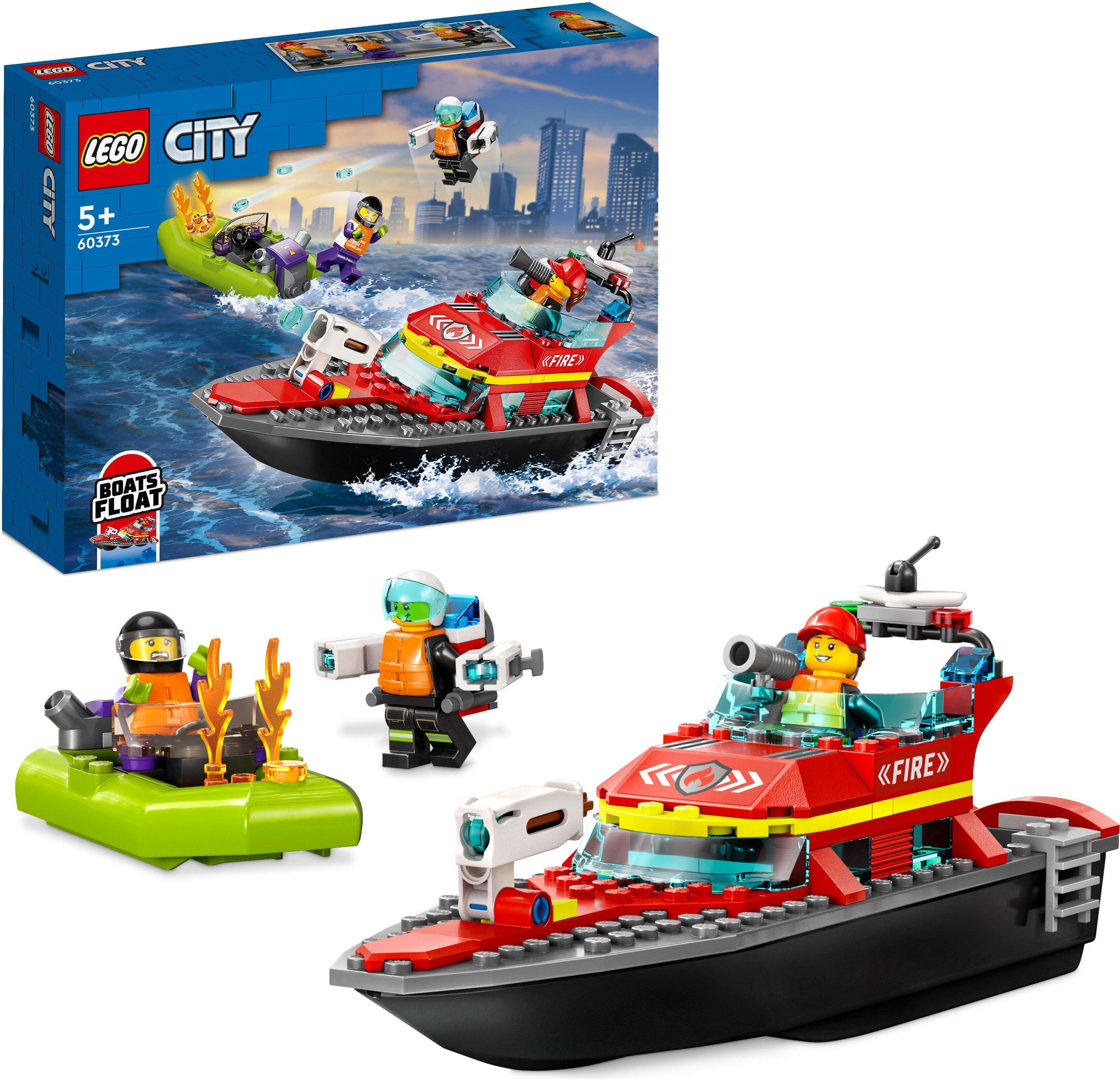 LEGO® City Fire 60373 - Пожарникарска спасителна лодка