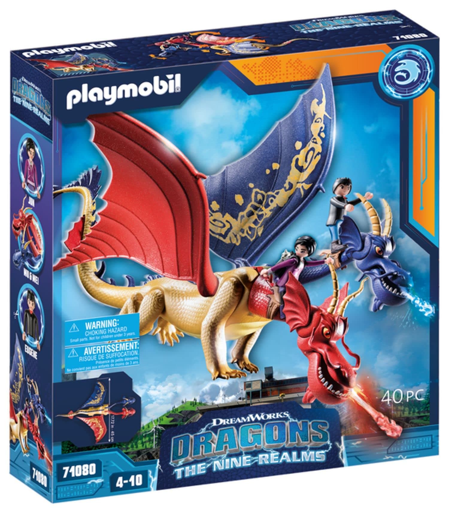 Playmobil - Как да си дресираш Дракон: Деветте сфери - Двуглав змей Вю&Ви