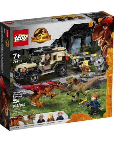 LEGO® Jurassic World 76951 - Превоз на пирораптор и дилофозавър