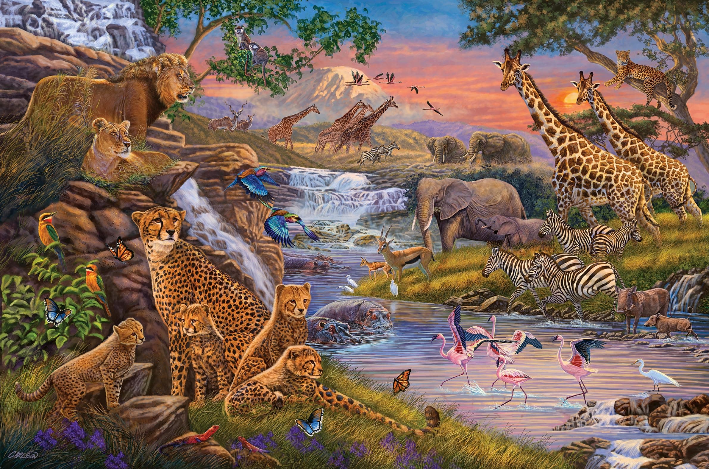Пъзел Ravensburger 3000 ел. - Животинско царство