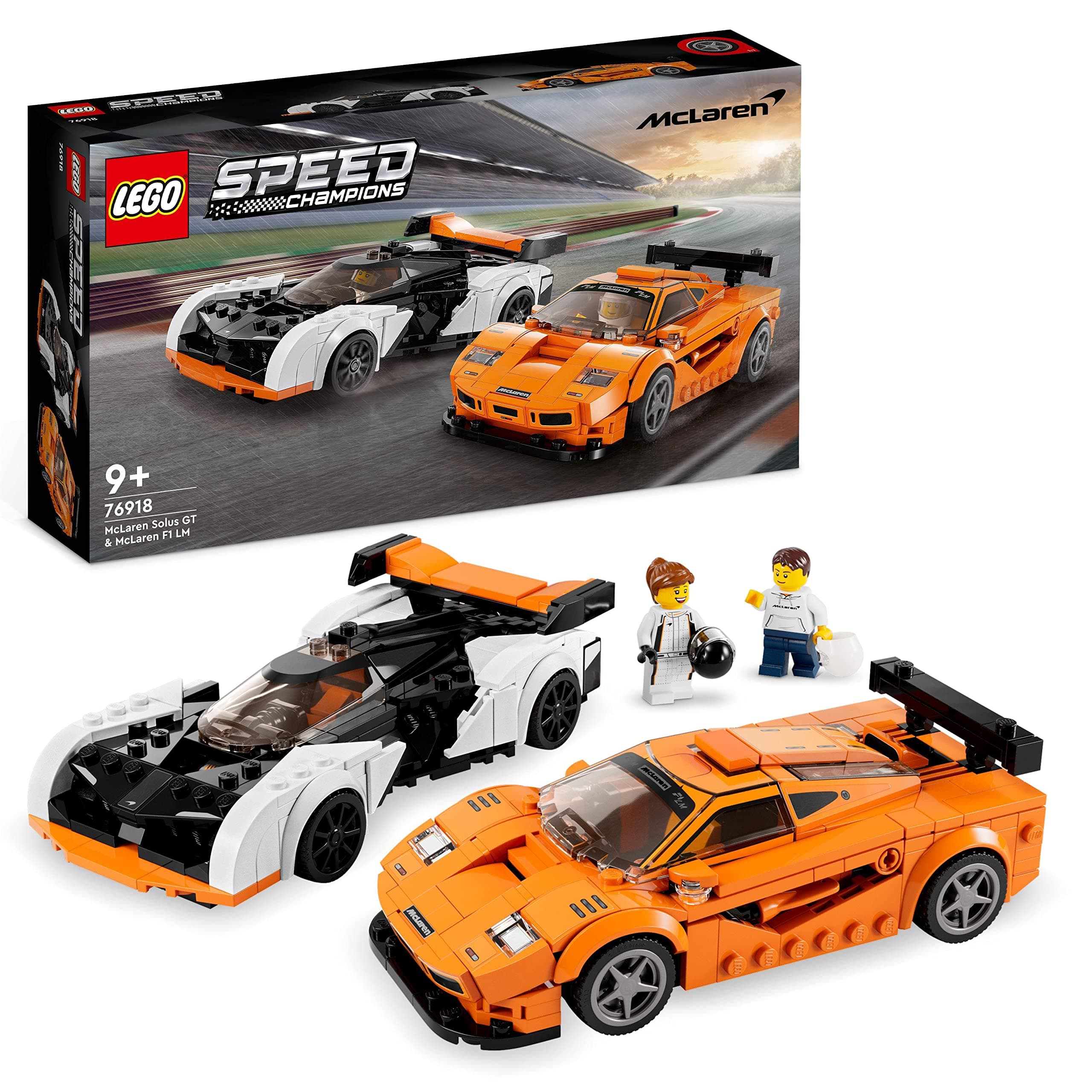 LEGO® Speed Champions 76918 - McLaren Solus GT и McLaren F1 LM