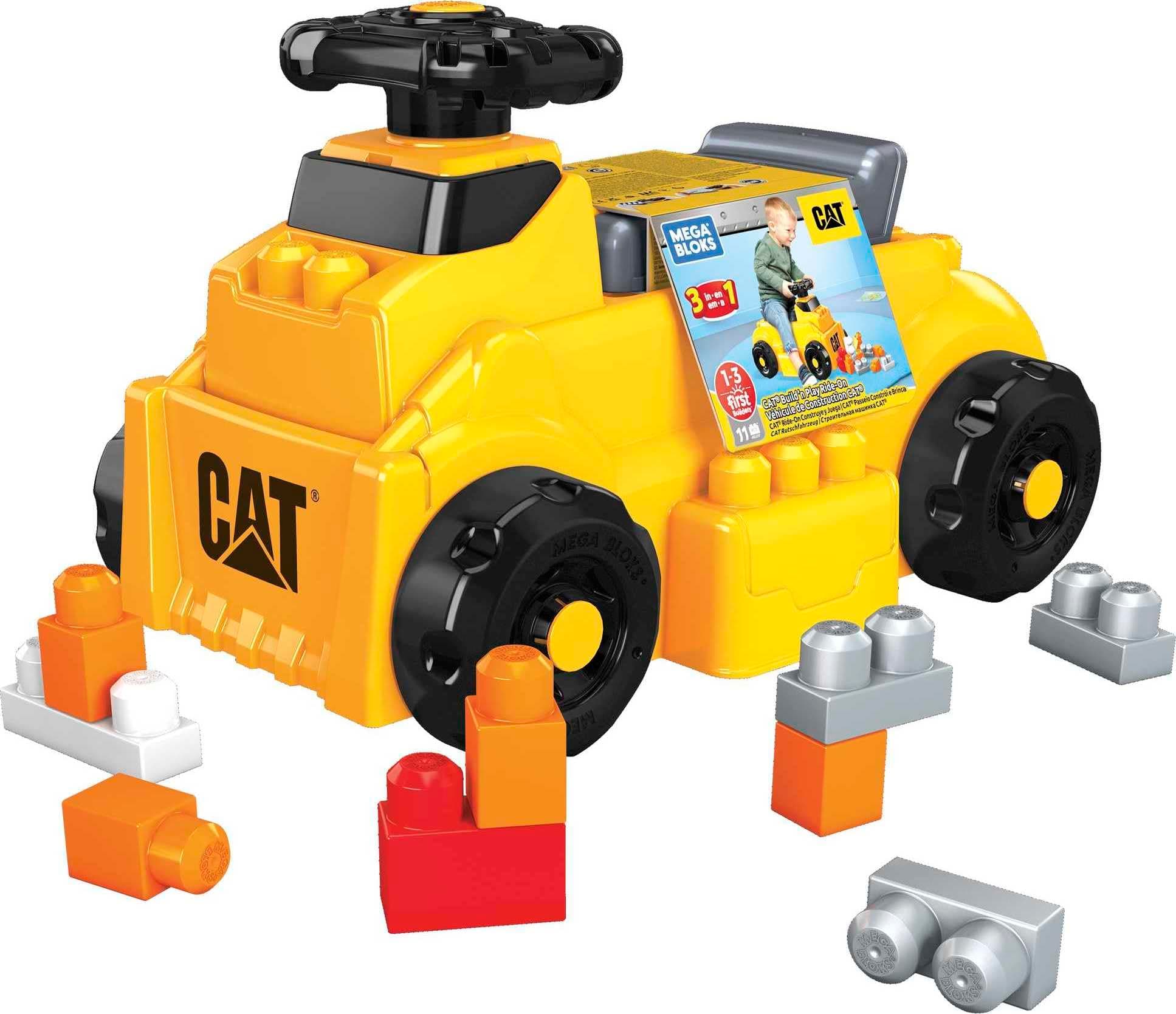 Комплект кола булдозер за каране и бутане с блокчета Cat Mega Bloks