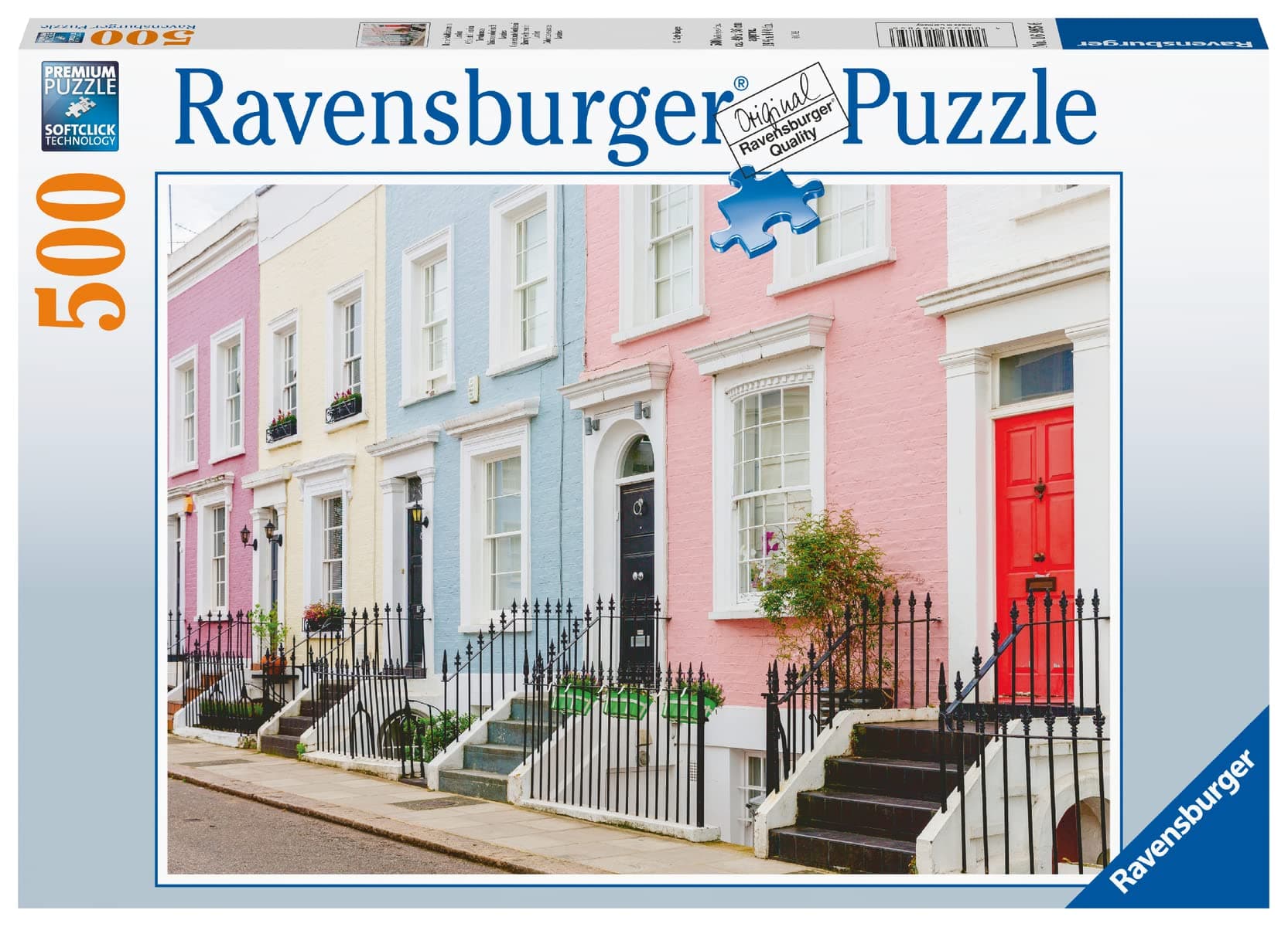 Пъзел Ravensburger 500 ел. - Цветни къщи в Лондон