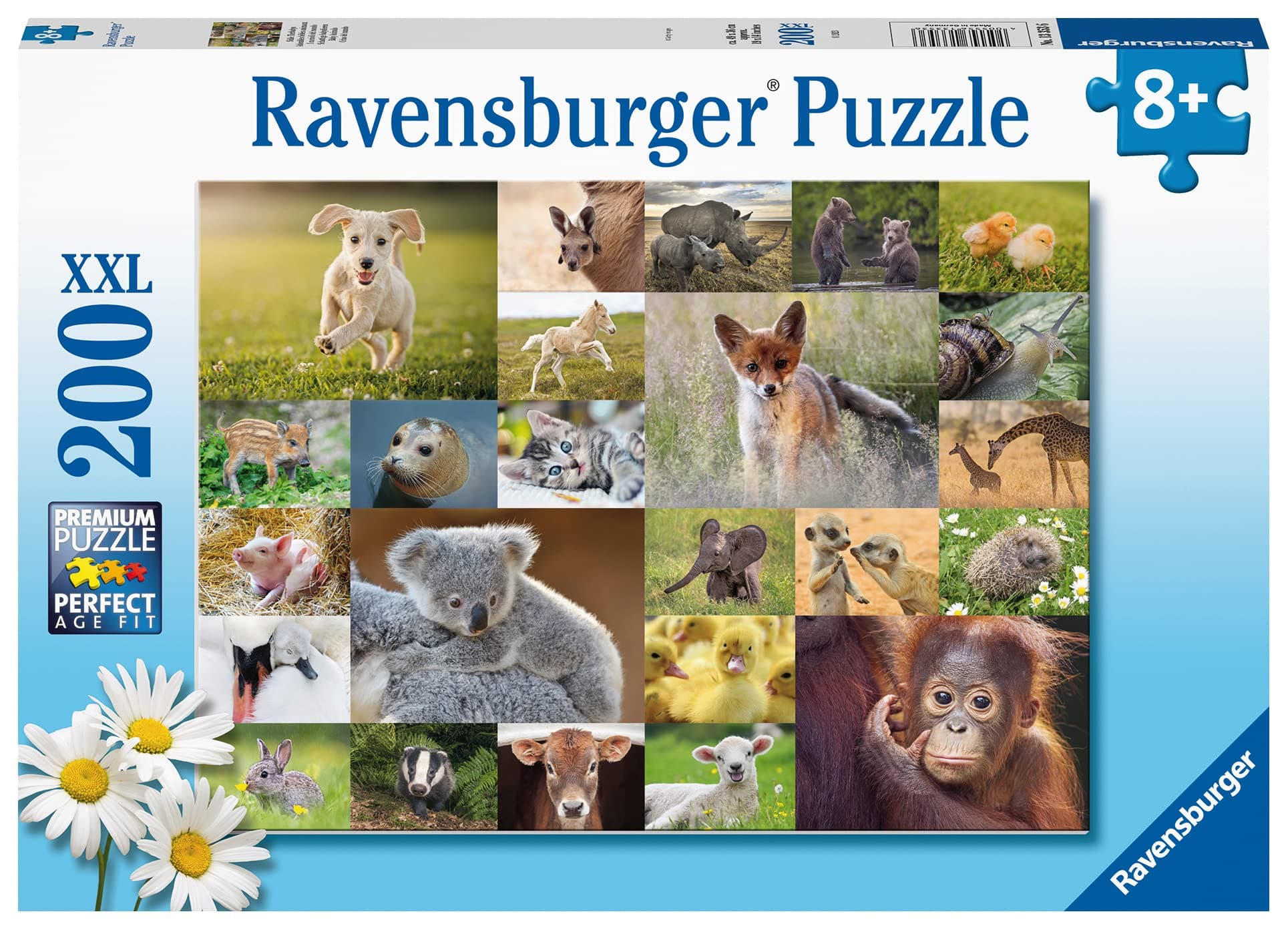 Пъзел Ravensburger 200 ел. XXL - Сладки бебета животни