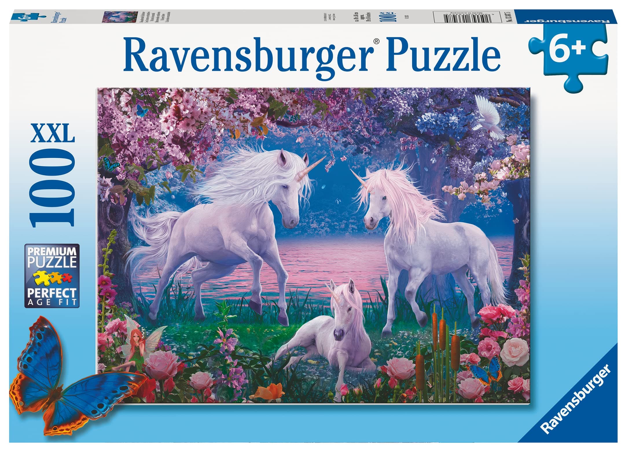 Пъзел Ravensburger 100 ел. XXL - Очарователни еднорози