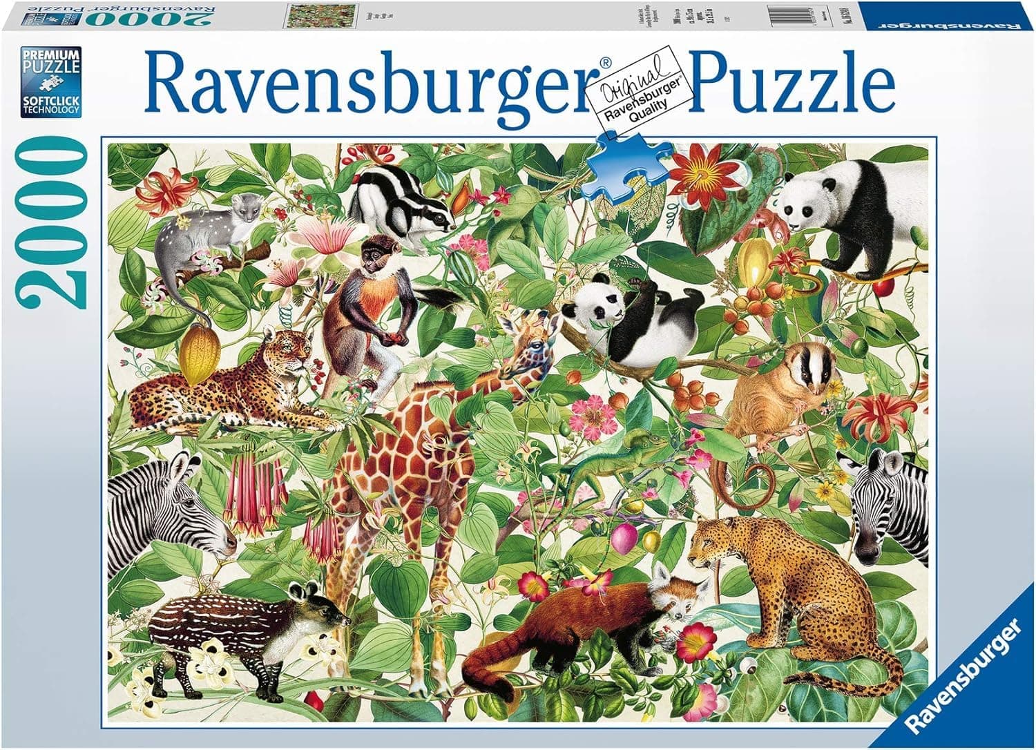 Пъзел Ravensburger 2000 ел. - Джунгла