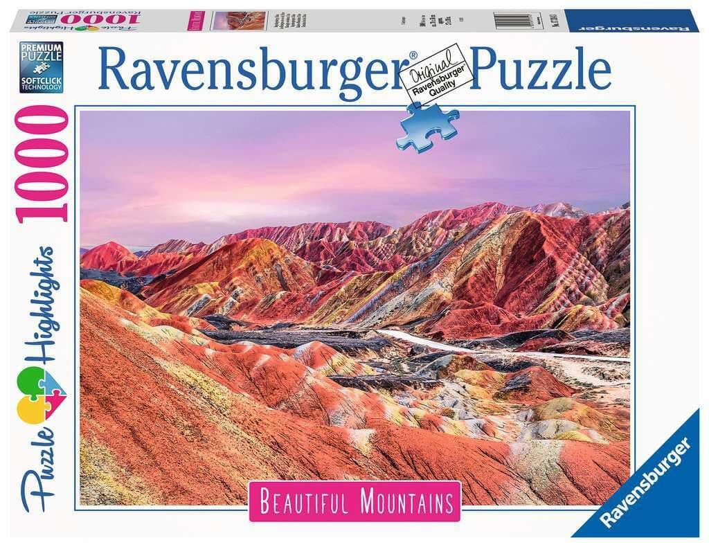 Пъзел Ravensburger 1000 ел. - Планината на дъгата в Перу