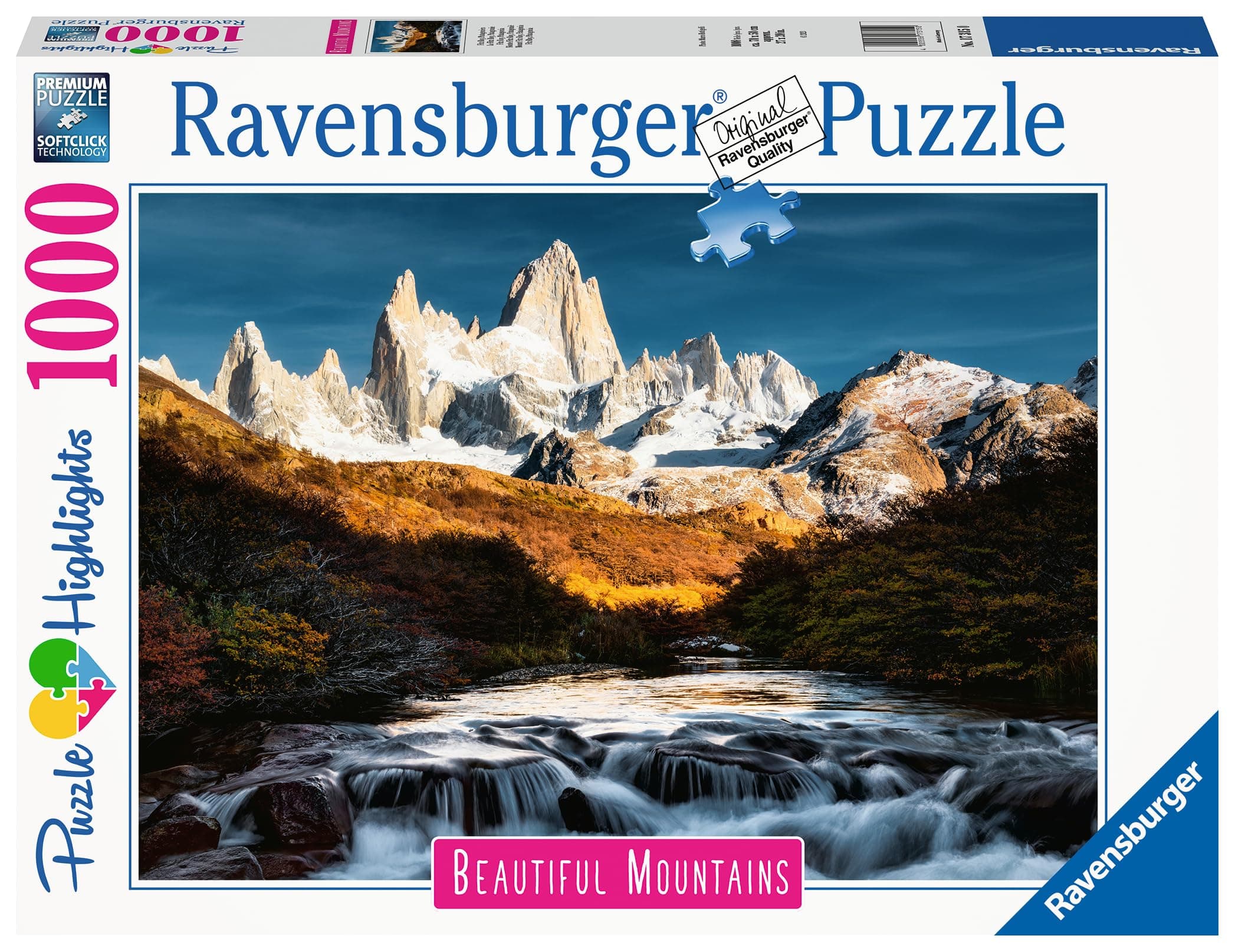Пъзел Ravensburger 1000 ел. - Монте Фицрой, Патагония