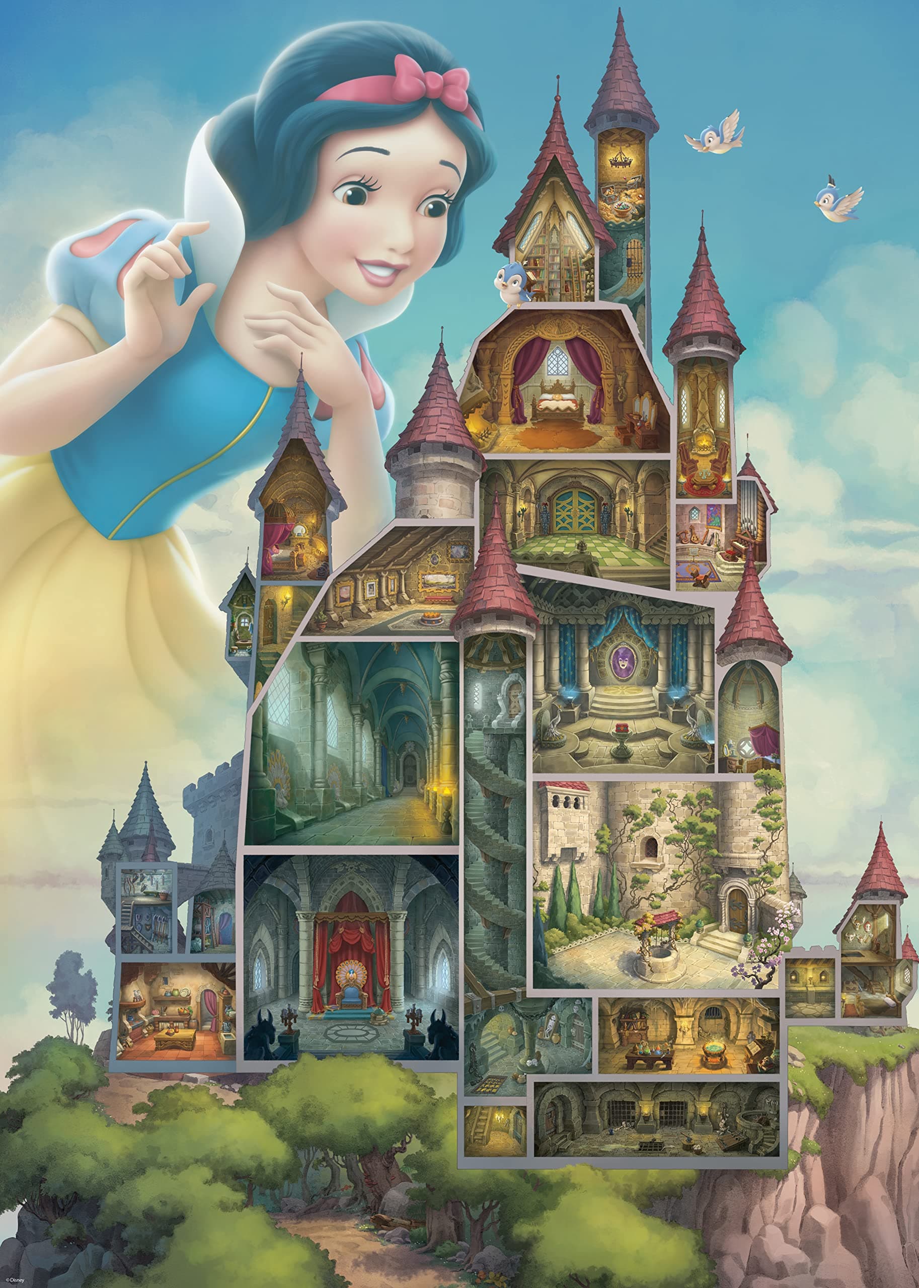 Пъзел Ravensburger 1000 ел. - Замъците на Дисни: принцеса Снежната кралица