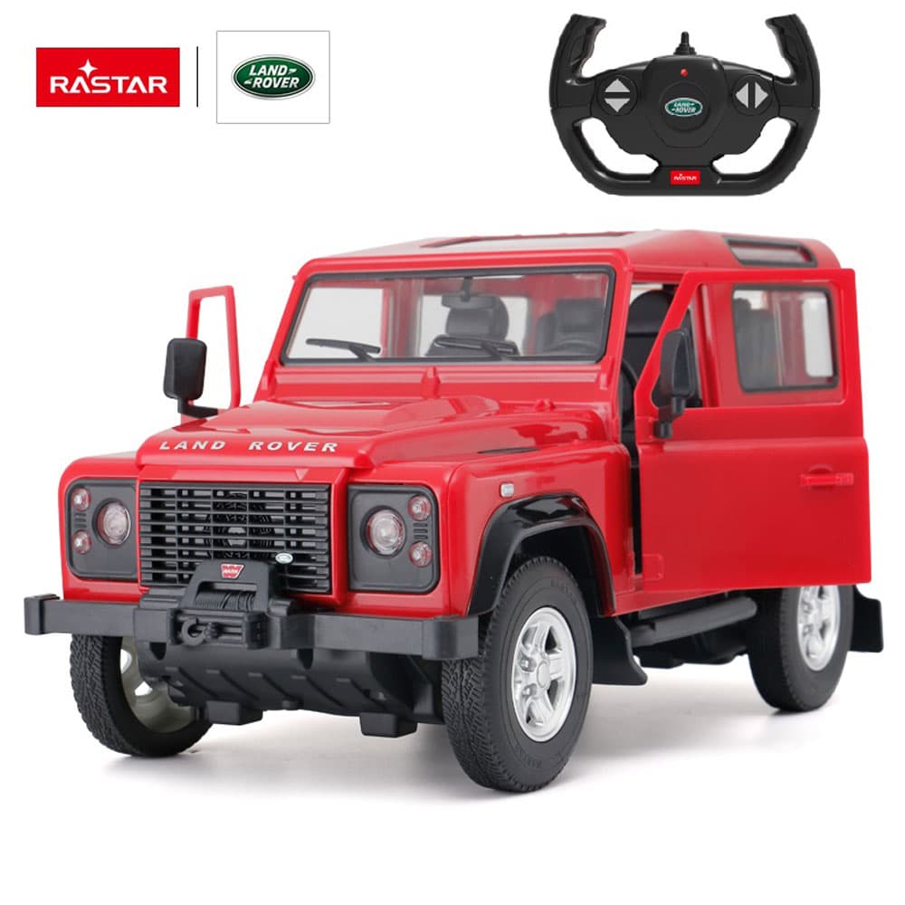 RASTAR Кола с отварящи се врати LAND ROVER DENFENDER R/C 1:14