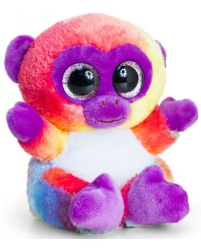Плюшена играчка Keel Toys Animotsu - Маймунка, цветна, 15 cm