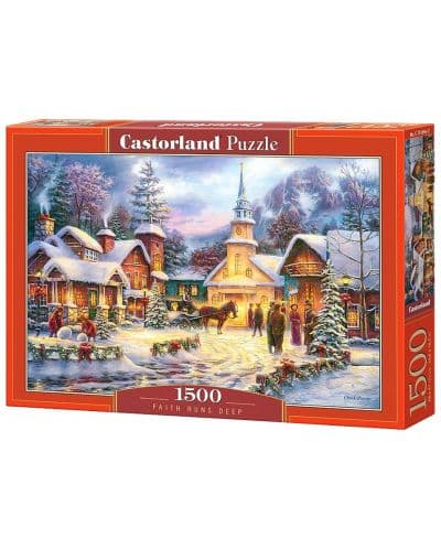 Пъзел Castorland от 1500 части - Дълбока вяра, Чък Пинсън
