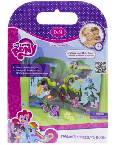 Активна игра със стикери Revontuli Toys Oy - Моето малко пони, Къщата на Спаркъл