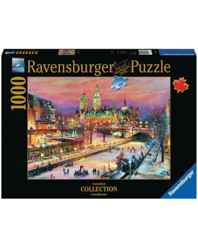 Пъзел Ravensburger от 1000 части - Зимният фестивал в Отава