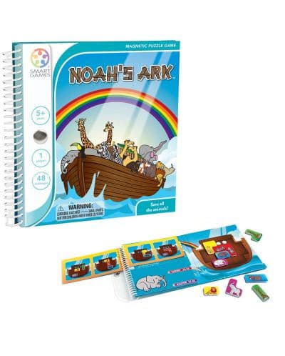 Магнитна игра Smart Games - Noah's Ark, издание за път