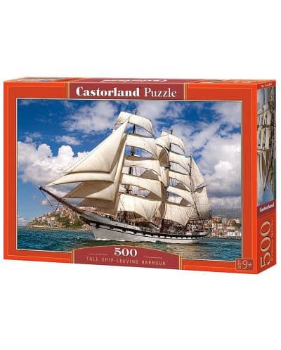 Пъзел Castorland от 500 части - Кораб, отплаващ от пристанището