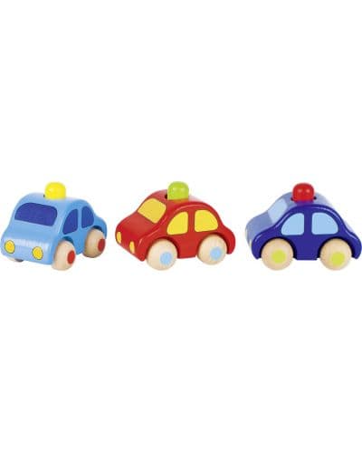 Дървена играчка Goki - Количка с бибитка, за най-малките (асортимент)