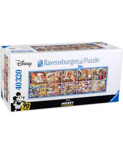 Панорамен пъзел Ravensburger от 40 320 части - Магията на Мини Маус