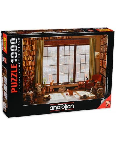 Пъзел Anatolian от 1000 части - Котки на прозореца, Дейвид Маклийн