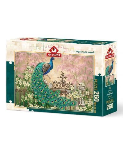Пъзел Art Puzzle от 260 части - Паун, Дона Гелсингър