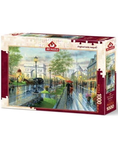 Пъзел Art Puzzle от 1000 части - Пролетна разходка, Париж, Кен Шотуел