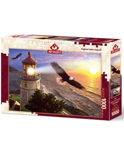 Пъзел Art Puzzle от 1000 части - Висок полет над изгрева, Стив Съндрам