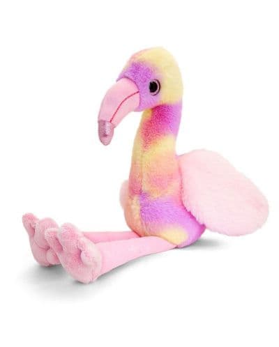 Плюшена играчка Keel Toys - Фламинго Дъга, 25 cm