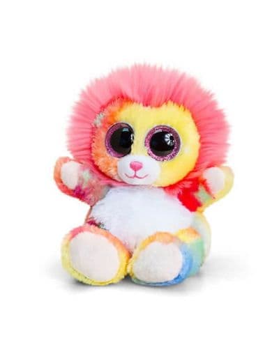 Плюшена играчка Keel Toys Animotsu - Цветно лъвче,15 cm