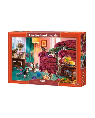 Пъзел Castorland от 500 части - Палави котета