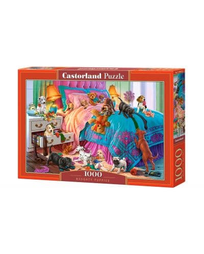 Пъзел Castorland от 1000 части - Палави кученца