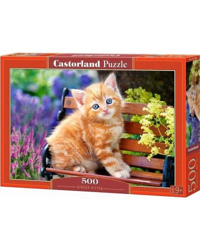 Пъзел Castorland от 500 части - Рижаво коте