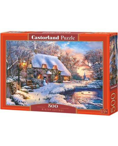 Пъзел Castorland от 500 части - Зимна вила, Доминик Дейвисън