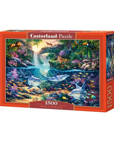 Пъзел Castorland от 1500 части - Рай в Джунглата