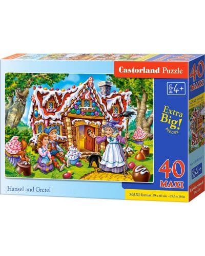 Пъзел Castorland от 40 XXL части - Хензел и Гретел