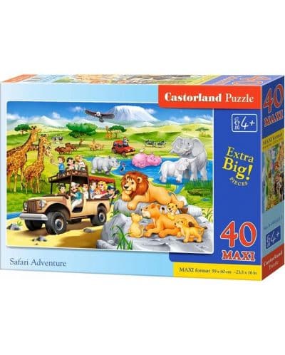 Пъзел Castorland от 40 XXL части - Сафари