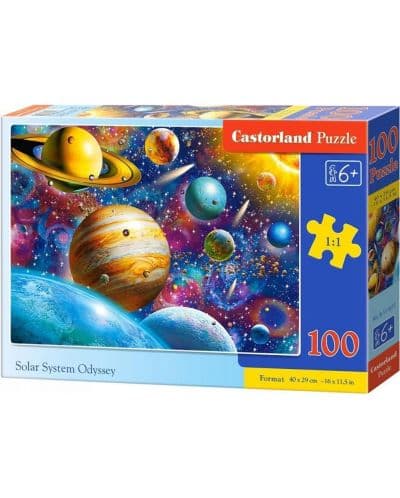 Пъзел Castorland от 100 части - Одисея на слънчевата система
