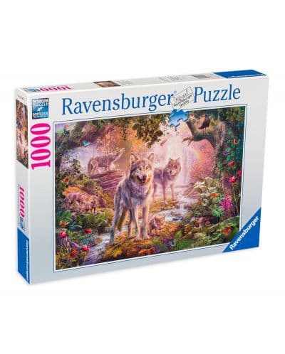 Пъзел Ravensburger от 1000 части - Вълци през лятото