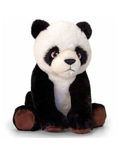 Плюшена играчка Keel Toys Eco - Панда, 25 cm