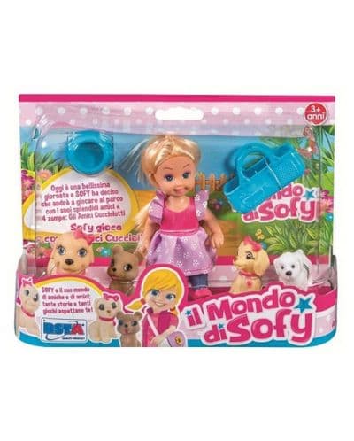 Кукла RS Toys - Софи, с 4 кученца и аксесоари