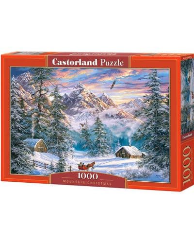Пъзел Castorland от 1000 части - Коледа в планината, Абрахам Хънтър