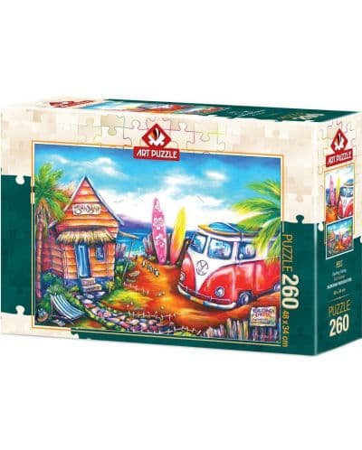 Пъзел Art Puzzle от 260 части - Сърф лагер