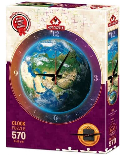 Пъзел-часовник Art Puzzle от 570 части - Времето в света