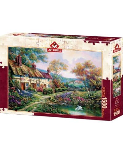 Пъзел Art Puzzle от 1500 части - Пролетна градина, Карл Валенте