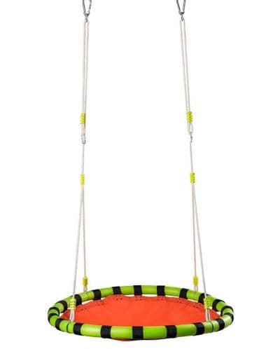 Детска кръгла люлка Woody - Оранжева, 103 cm